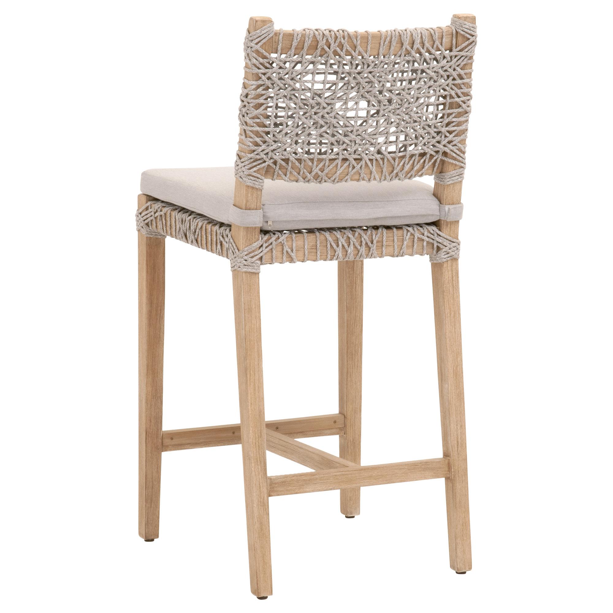 Rattan counter on sale stool with cushion